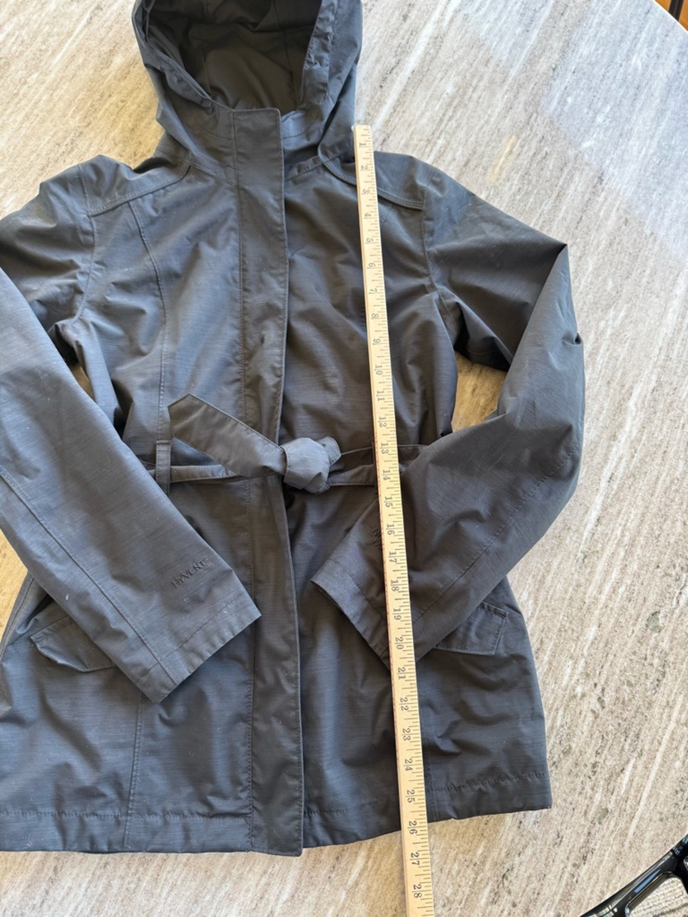 The North Face Women’s DryVent Belted Rain Trench Coat Hooded Black - Picture 5 of 11